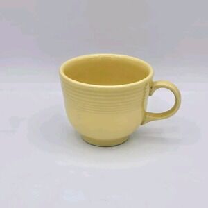 Fiesta Ware Coffee Cup Pale Yellow  Homer‎ Laughlin Fiestaware Vintage Colorful